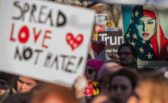 love not hate sign
