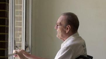 elderly man in prison